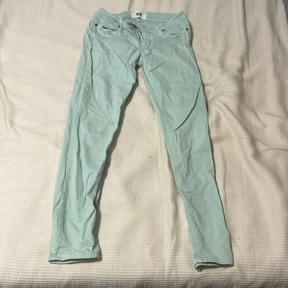 Paige jeans, light blue/teal